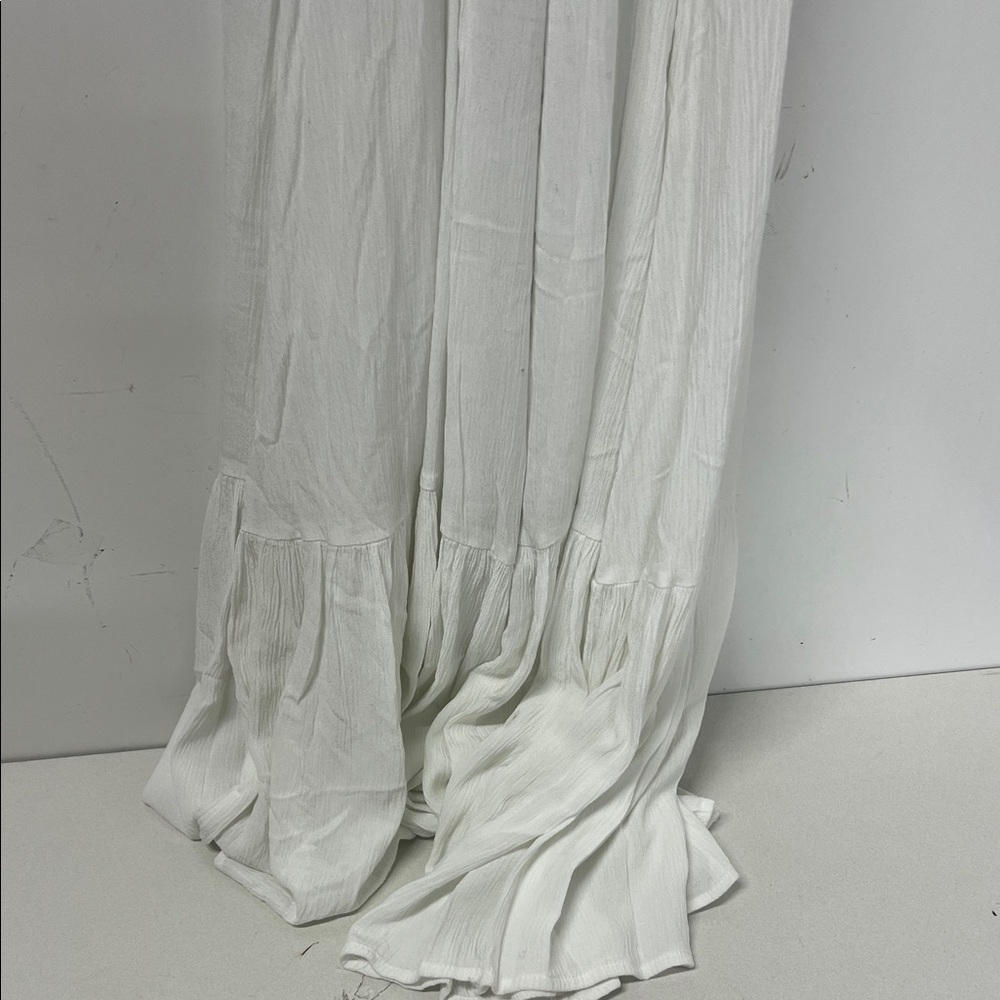 Z Supply Jazmin Maxi Dress, White, Strappy, Tierd, Lined, Small, Smocked Bodice - Picture 8 of 10